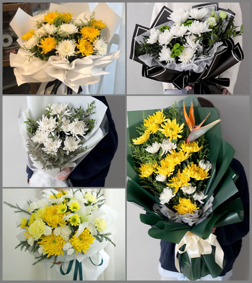 安徽亳州市蒙城县漆园办事处香山村白事花束代送